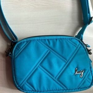 Stunning New Lug Turquoise Zipper Crossbody Bag or Belt Bag